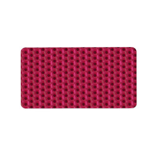 Magenta Roses Label