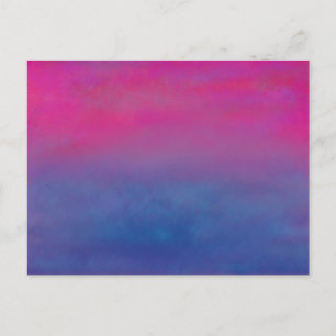 Magenta Sky Abstract Landscape Postcard