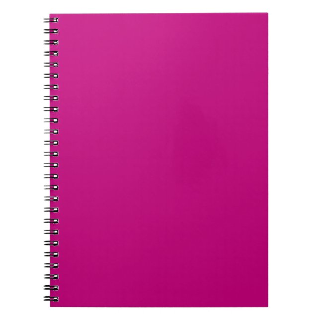 Magenta (solid colour)  notebook (Front)