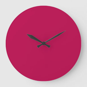 Magenta solid deep dark saturated        large clock