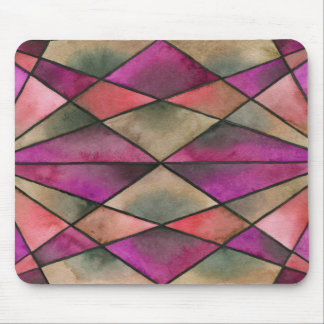 Magenta Stained Glass Mouse Mat