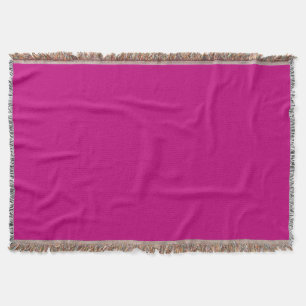 Magenta throw blanket
