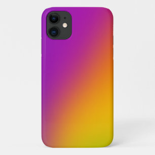 Magenta To Yellow Diagonal Gradient iPhone 11 Case