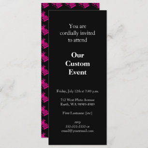 Magenta Type Writing Machine Invitation