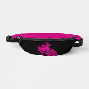 Magenta Type Writing Machine Magenta Bum Bags