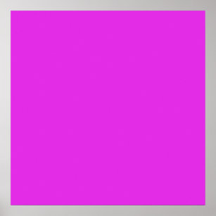 Magenta Violet Bright Purple Colour Background Poster
