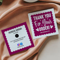 Magenta Wave Order Thank you LOGO Social Icon 