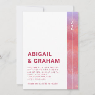 Magenta Wedding Invitation