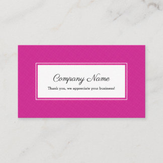 Magenta White Rectangle Frame Referral Card