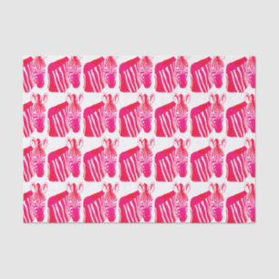Magenta Zebras Tissue Paper