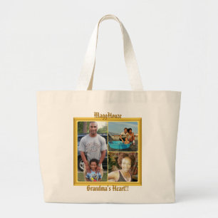 MaggHouze Grandma's Heart Tote Bag