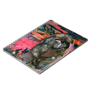 MAGGIE black chow notebook