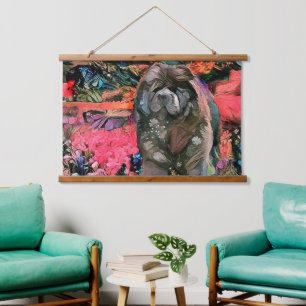 MAGGIE black chow tapestry