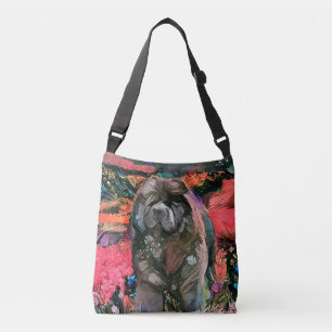 MAGGIE black chow tote or cross body