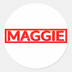 Maggie Stamp Classic Round Sticker