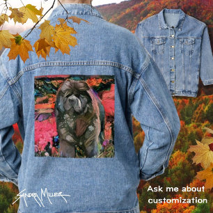 MAGGIE the black chow Denim Jacket