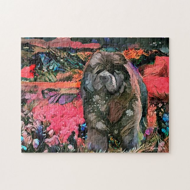 Maggie the black Chow Jigsaw Puzzle . Choose size (Horizontal)