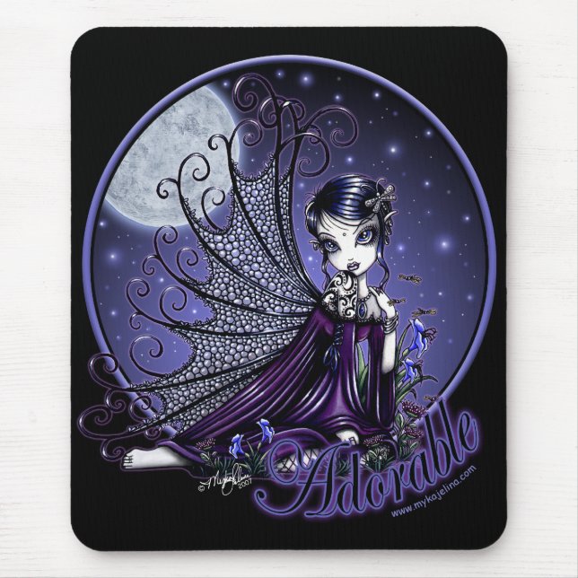 "Maggy" Mousepad Victorian Gothic Moon Faery (Front)