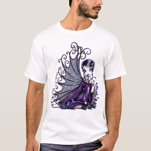 "Maggy" Plum Dragonfly Fairy Art Shirt (Front)