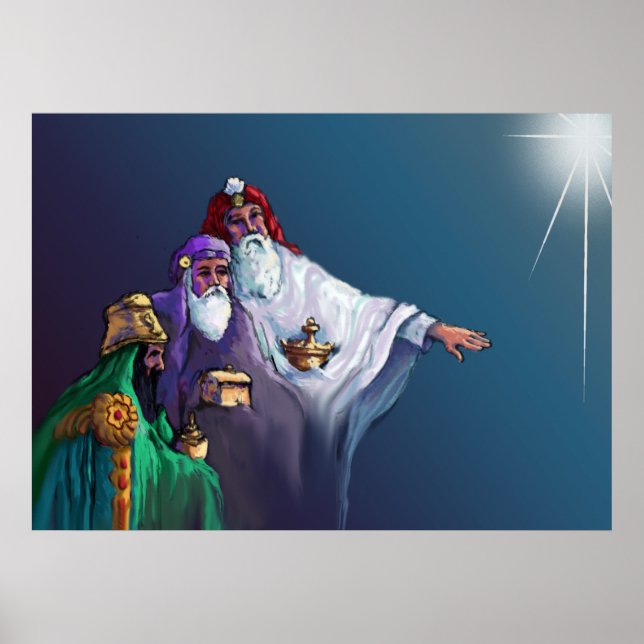 MAGI KINGS 3 WISEMEN & STAR by SHARON SHARPE Poster (Front)