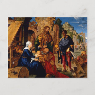 Magi Worship Baby Jesus Postcard