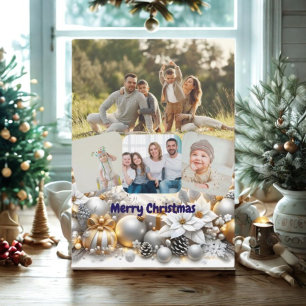 Magic 4 Photo Merry Christmas Holiday Card