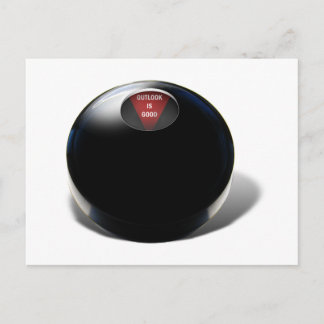 Magic 8 Ball says, "Outlook is Good" Postcard