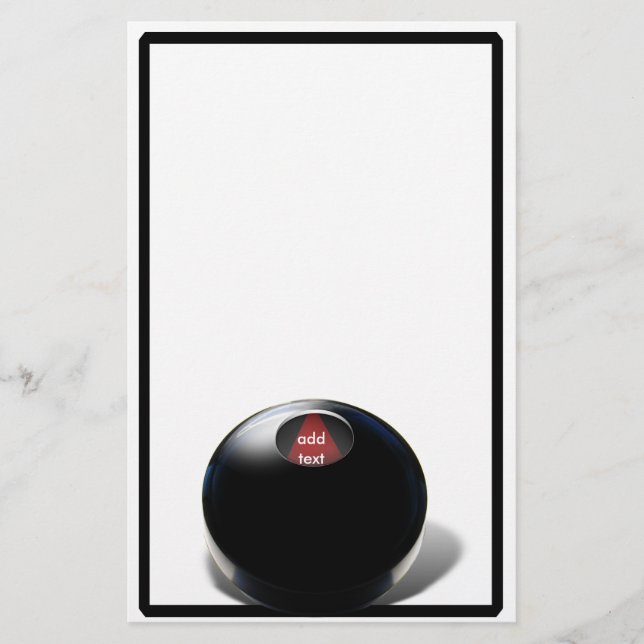 Magic 8 Ball Stationery (Front)