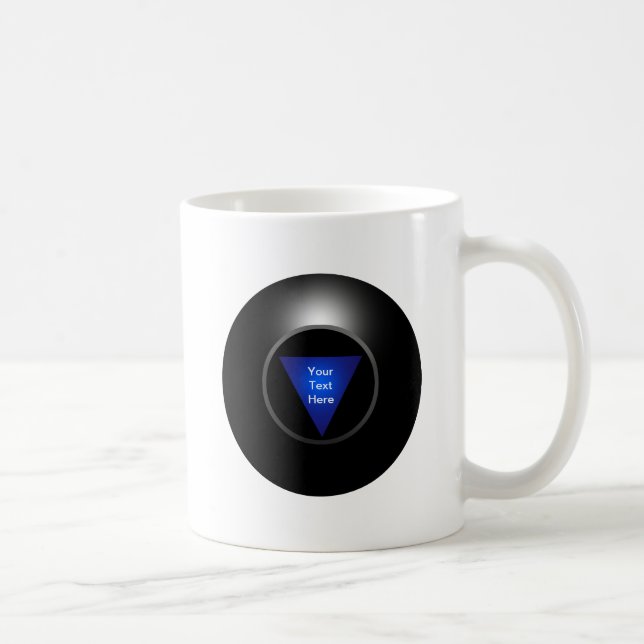 Magic 8 Ball - Your Text Coffee Mug (Right)