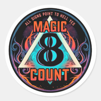 Magic 8 Count Circle Sticker