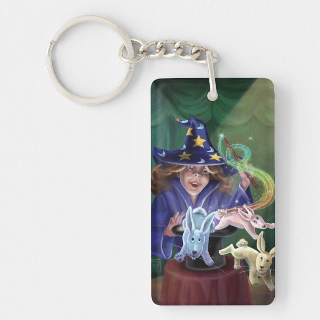 Magic Act Rabbits from the Hat Key Ring (Front)