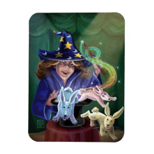 Magic Act Rabbits from the Hat Magnet
