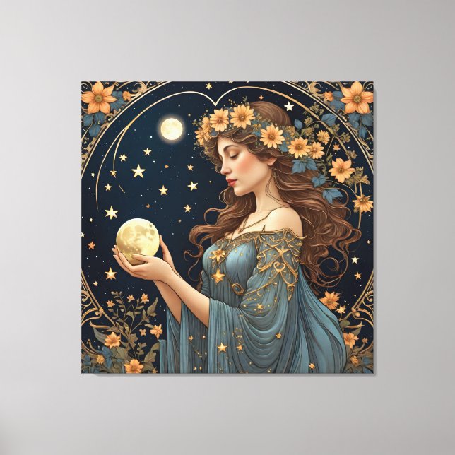 magic and fairy - tarot canvas print (Front)