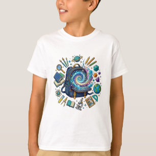 Magic Backpack Galaxy Portal - Back To School T-Shirt