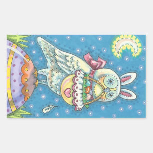 MAGIC BARN OWL & EASTER EGG BASKET, BIRD STICKERS