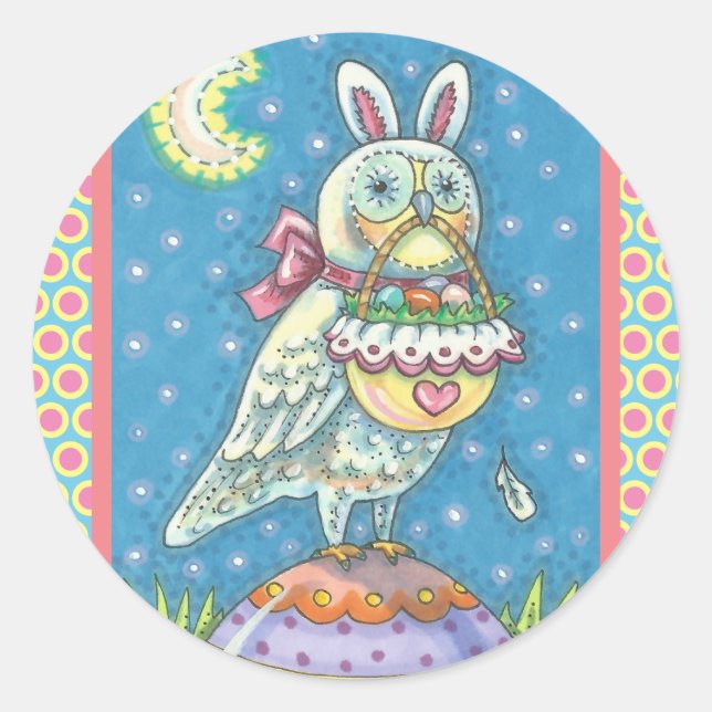 MAGIC BARN OWL & EASTER EGG BASKET, BIRD STICKERS (Front)