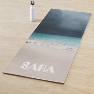 Magic beach and sea yoga mat