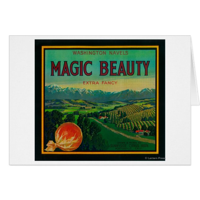 Magic Beauty Orange LabelPorterville, CA (Front Horizontal)