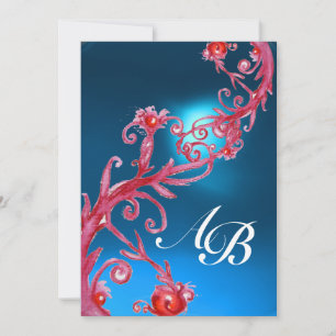 MAGIC BERRIES 4,MONOGRAM red sapphire Invitation