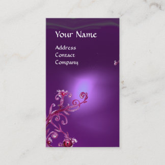 MAGIC BERRIES MONOGRAM purple Business Card