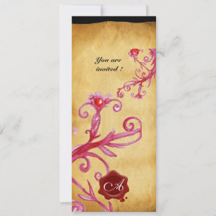 MAGIC BERRIES  MONOGRAM, vax seal Invitation