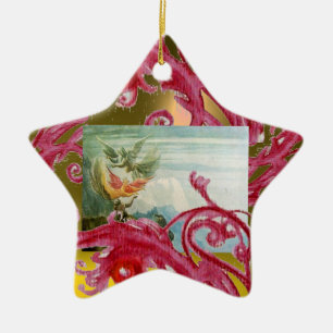 MAGIC BERRIES PHOTO TEMPLATE Red Ruby Ceramic Tree Decoration