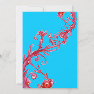 MAGIC BERRIES, red blu Invitation