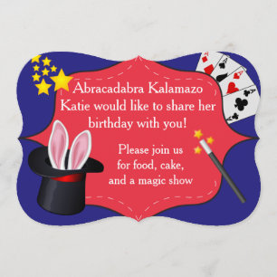 Magic Birthday Party Invitation