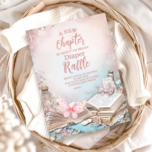 Magic Boho Storybook  Diapper Raffle Enclosure Card
