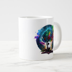Magic book large coffee mug