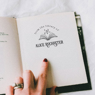 Magic Book Personal Library Custom Name Book Self-inking Stamp