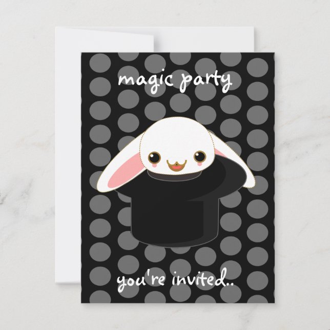 magic bunny invitation (Front)