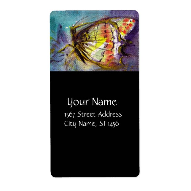 MAGIC BUTTERFLY IN BLUE Black (Front)