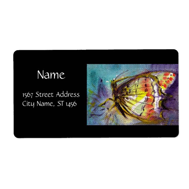 MAGIC BUTTERFLY IN BLUE Black (Front)